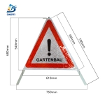Reflective Tripod Warning Sign - GARTENBAU Foldable Reflective Tripod Warning Sign
